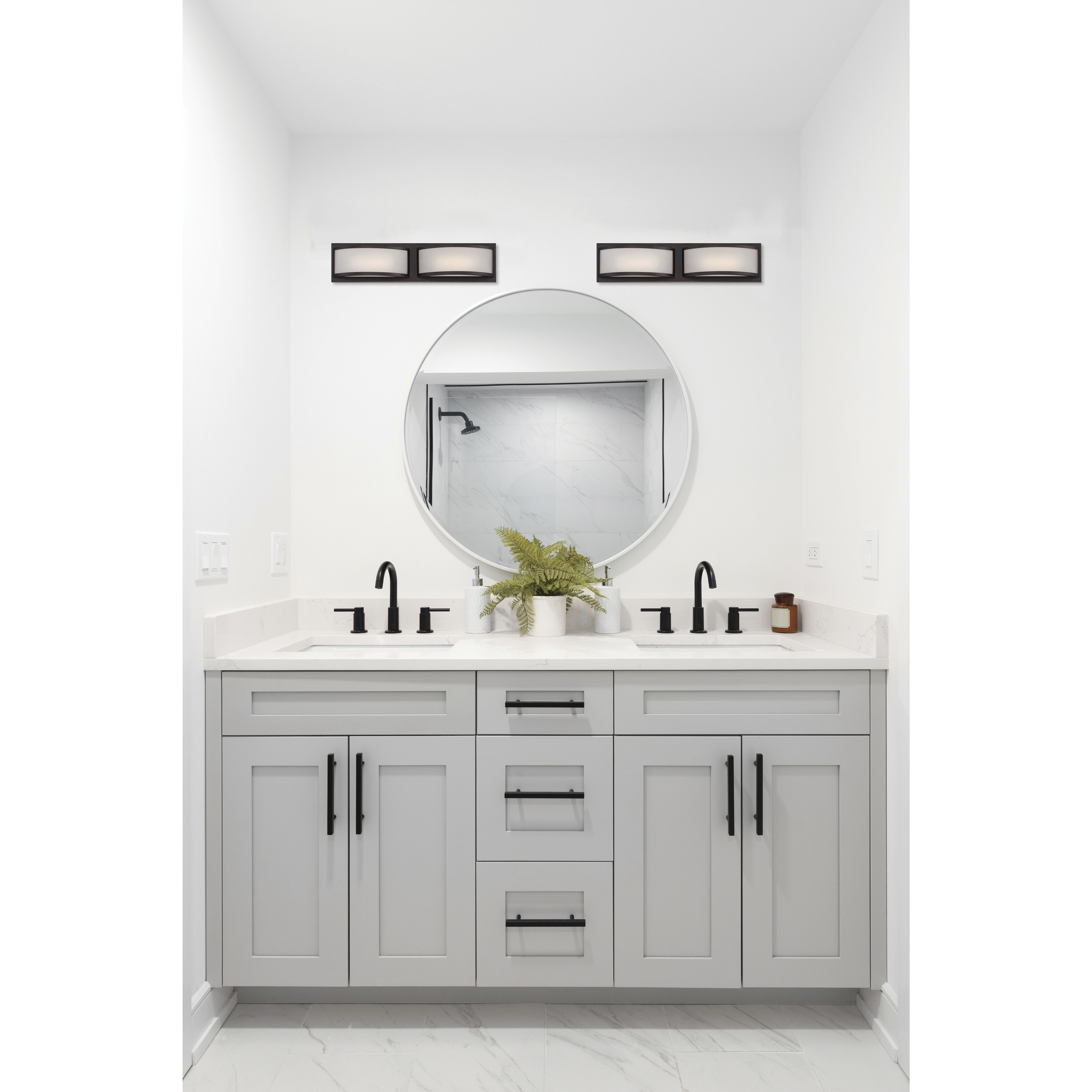 Mercer LED 21 inch Georgetown Bronze Vanity Light Wall Light