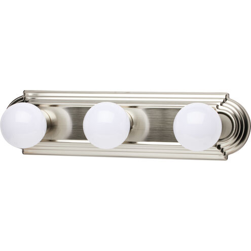 Brentwood 3 Light 18 inch Brushed Nickel Vanity Light Wall Light