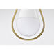 Admiral 1 Light 10 inch Matte White Pendant Ceiling Light