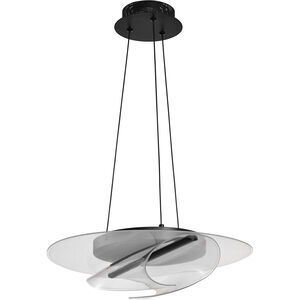 Geneva LED 17.75 inch Matte Black Pendant Ceiling Light