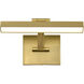 Hazel LED 12.2 inch Vintage Brass Vanity Wall Light