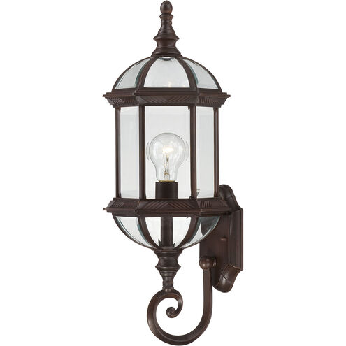 Boxwood 1 Light 22 inch Rustic Bronze Outdoor Wall Lantern