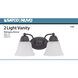 Brentwood 2 Light 15 inch Mahogany Bronze Vanity Light Wall Light