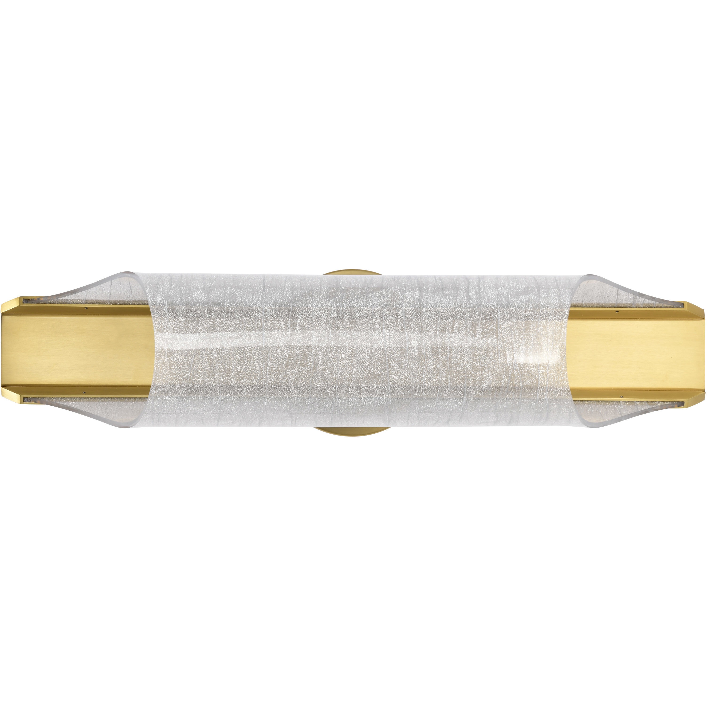 Idris LED 24.5 inch Vintage Brass Vanity Wall Light
