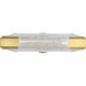 Idris LED 24.5 inch Vintage Brass Vanity Wall Light