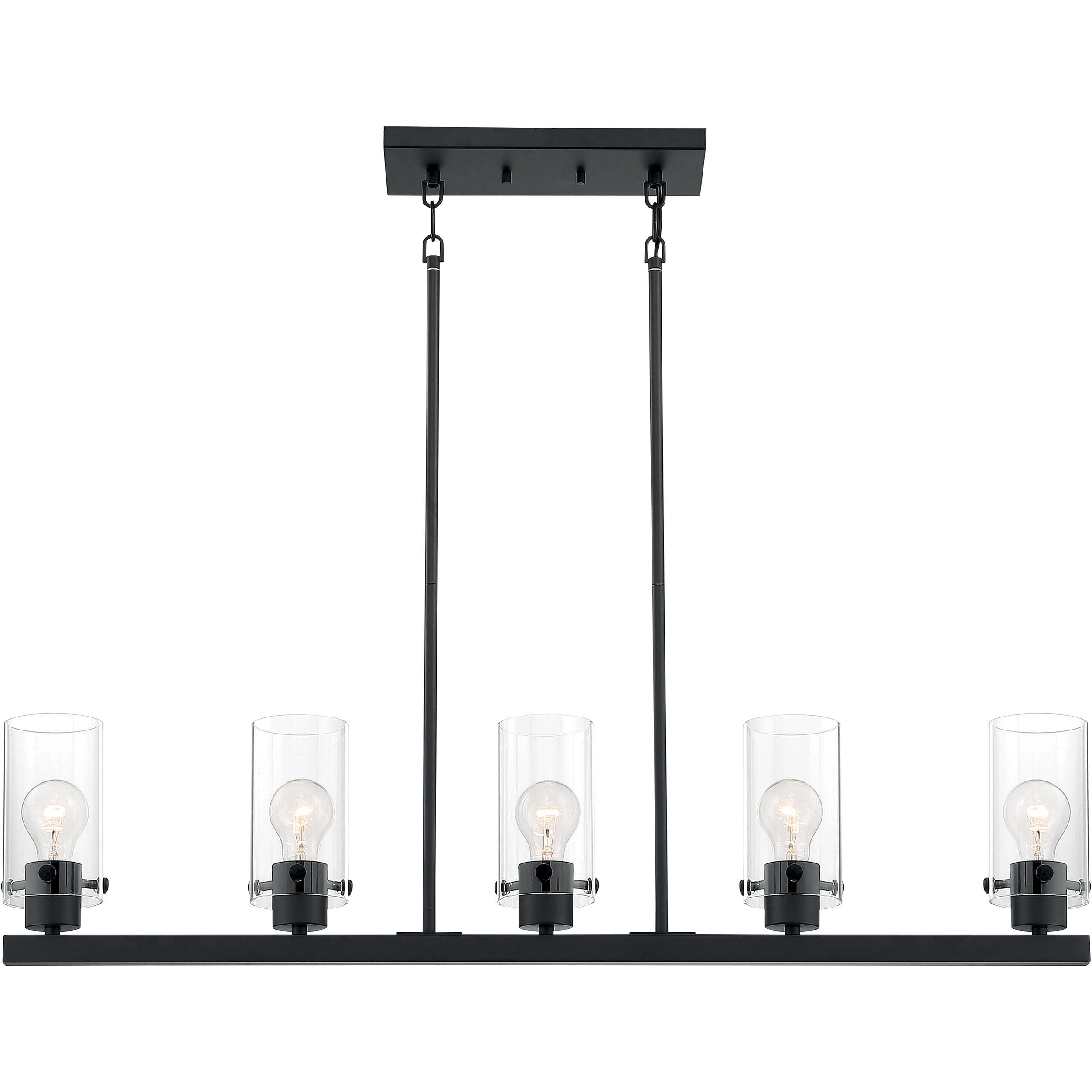 Sommerset 5 Light 4.5 inch Matte Black Pendant Ceiling Light