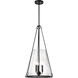 Valentine 16 inch Black Pendant Ceiling Light