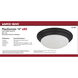 Brentwood LED 14 inch Matte Black Flush Mount Ceiling Light