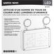 Running Man LED 13 inch White Exit & Emergency Ceiling Light