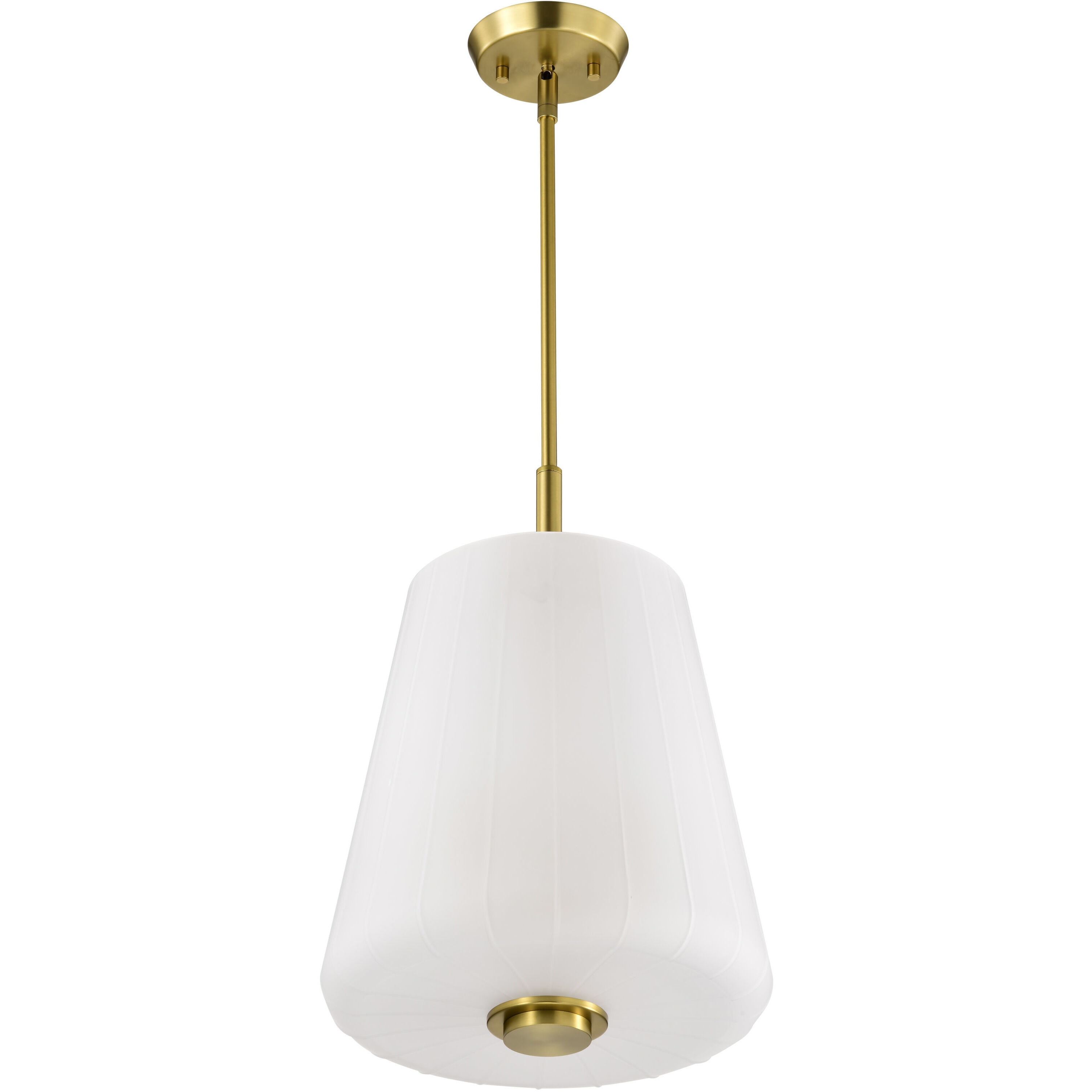 Lune 12 inch Vintage Brass Pendant Ceiling Light
