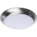 ColorQuick LED 7.4 inch Brushed Nickel Close-to-Ceiling LED Disk Ceiling Light