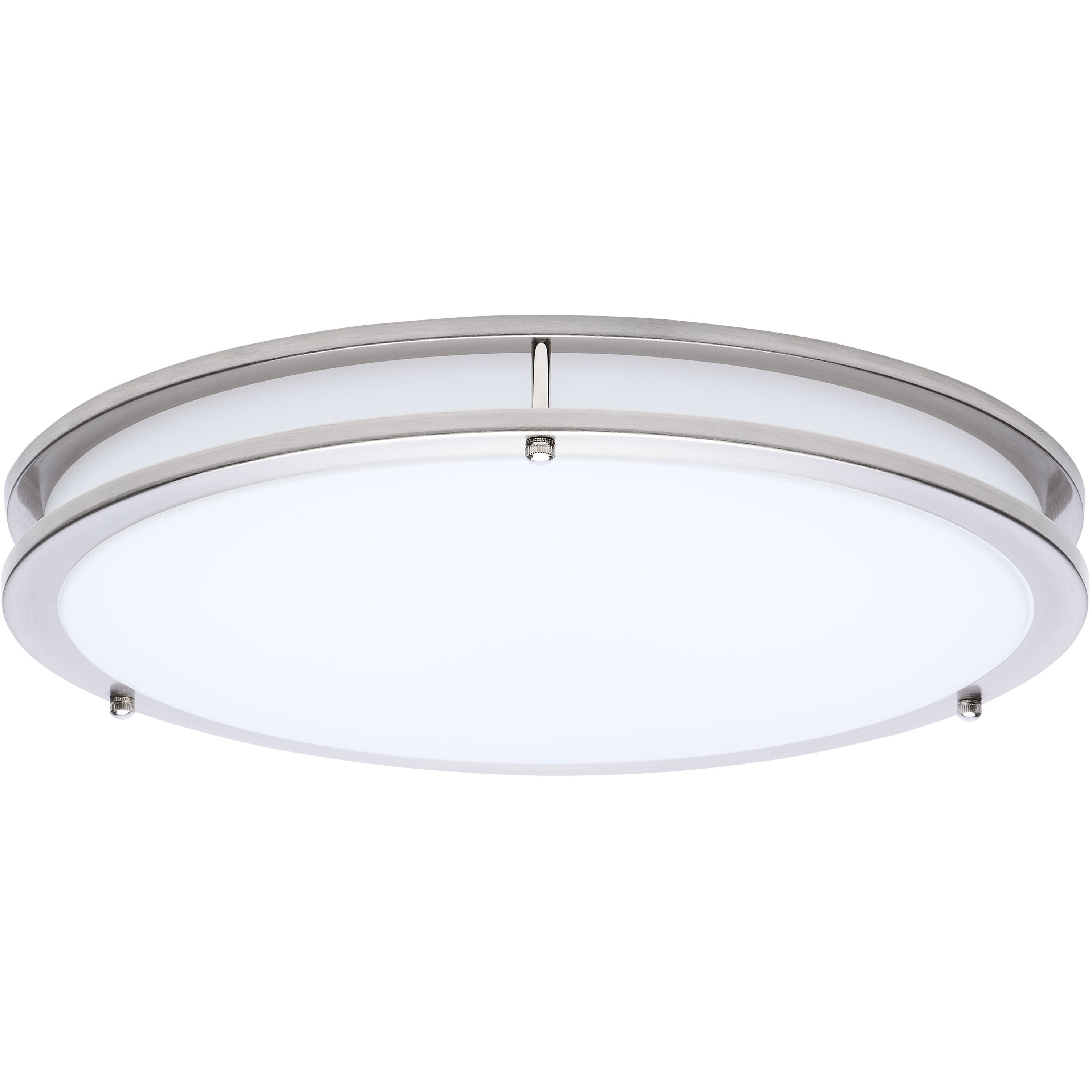 Glamour LED 16.93 inch Brushed Nickel Flush Mount Ceiling Light