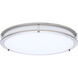 Glamour LED 16.93 inch Brushed Nickel Flush Mount Ceiling Light
