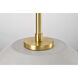 Collins 14 inch Brushed Brass Pendant Ceiling Light