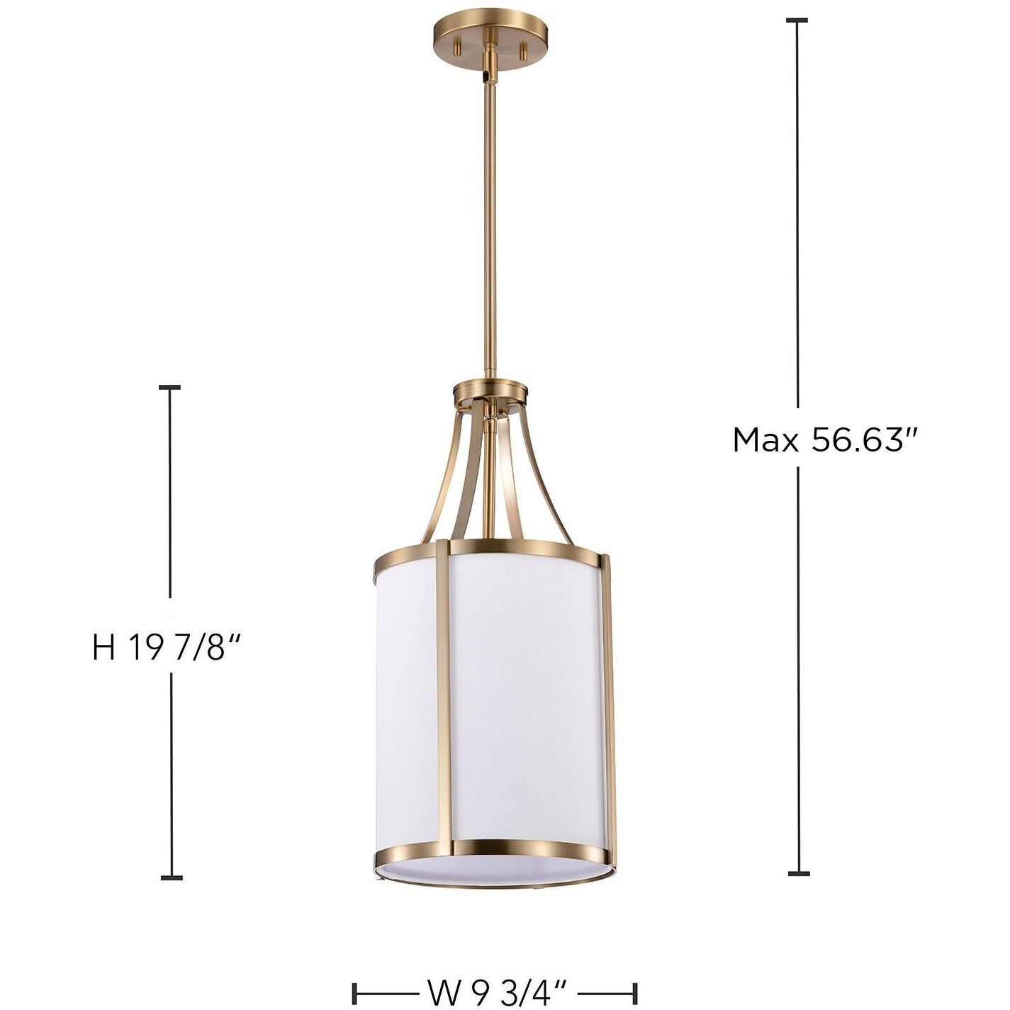 Easton 1 Light 9.75 inch Burnished Brass Pendant Ceiling Light