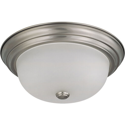 Brentwood 2 Light 13 inch Brushed Nickel Flush Mount Ceiling Light
