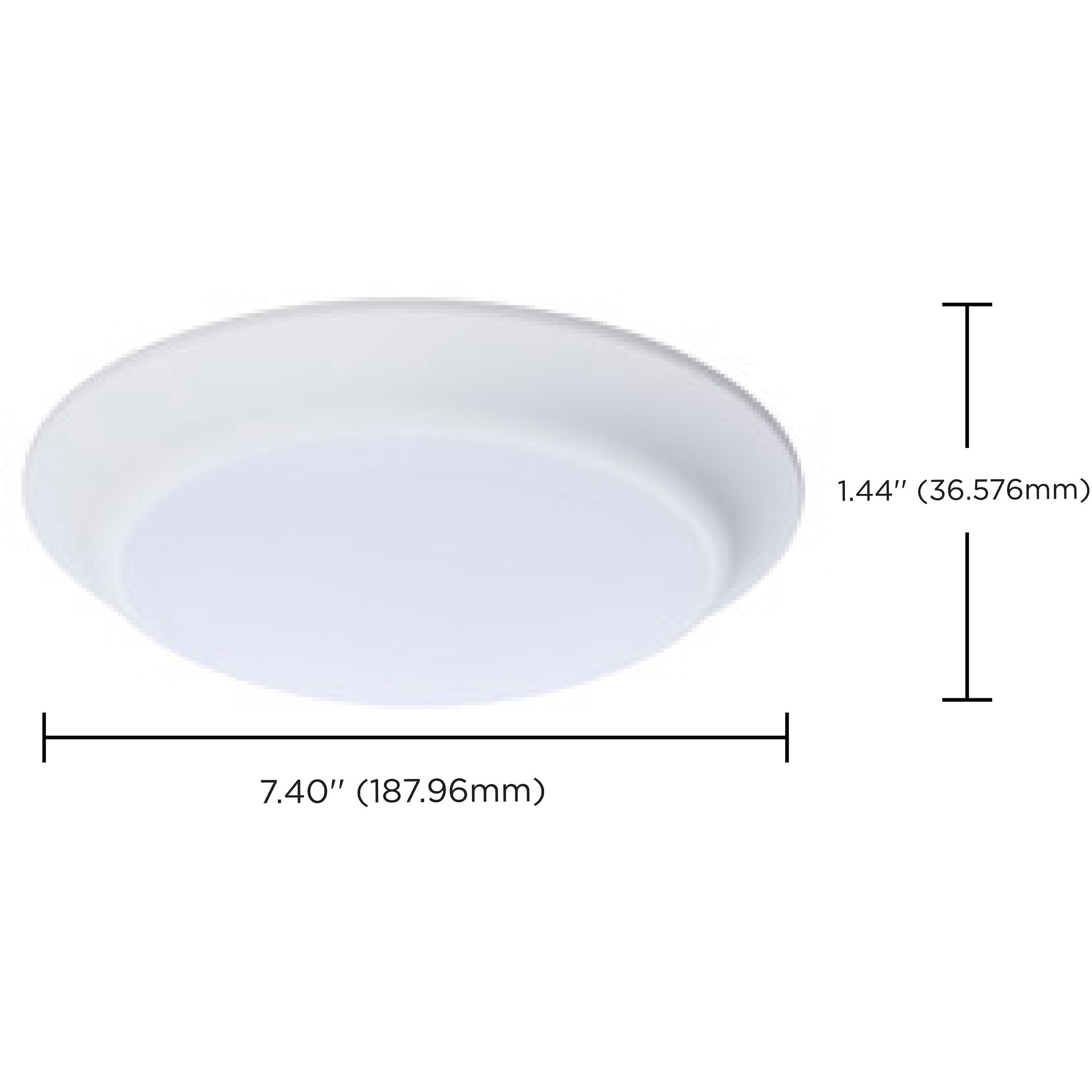 ColorQuick LED 7.4 inch White Close-to-Ceiling LED Disk Ceiling Light