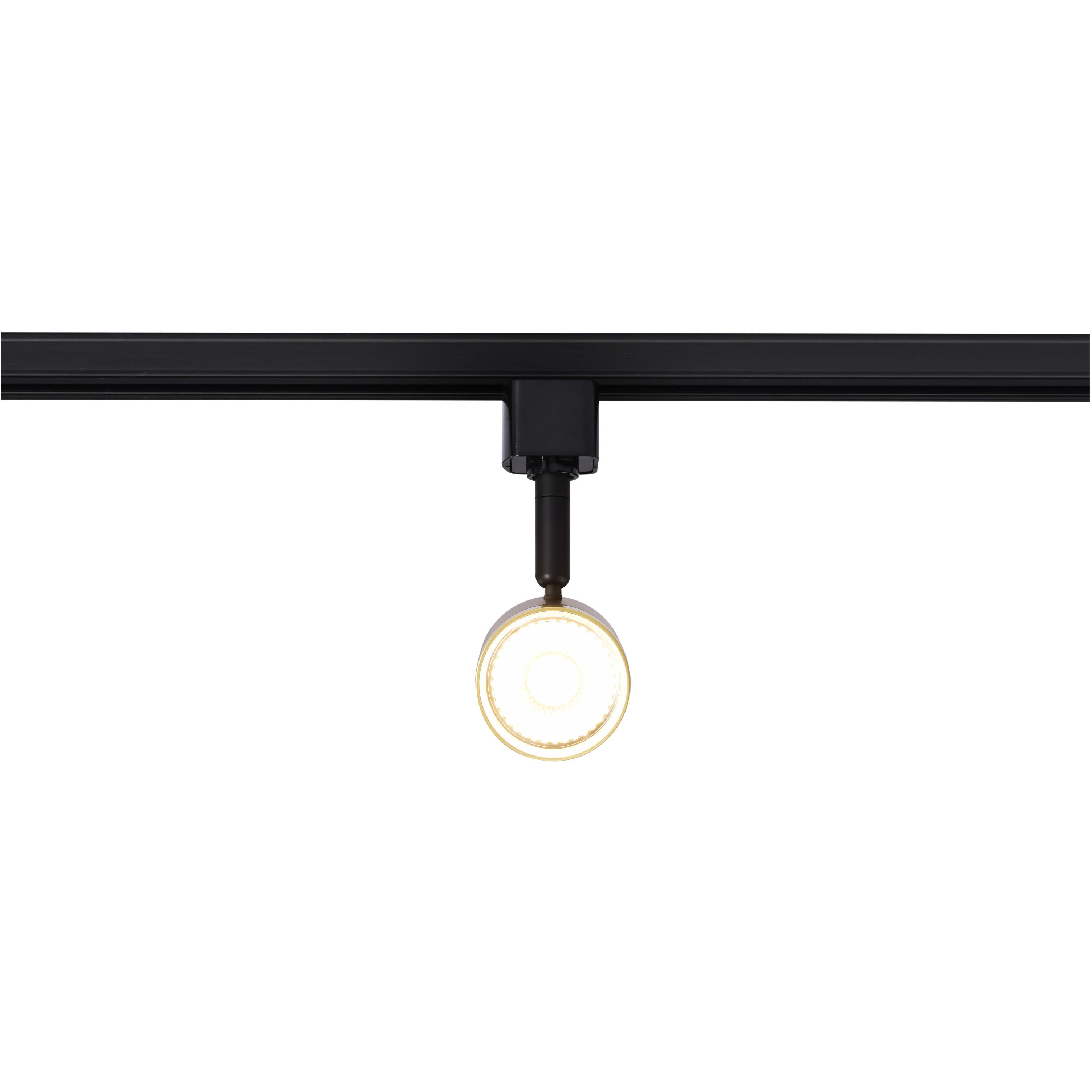 Brentwood 1 Light 120 Matte Black and Brushed Brass Track Lighting Ceiling Light