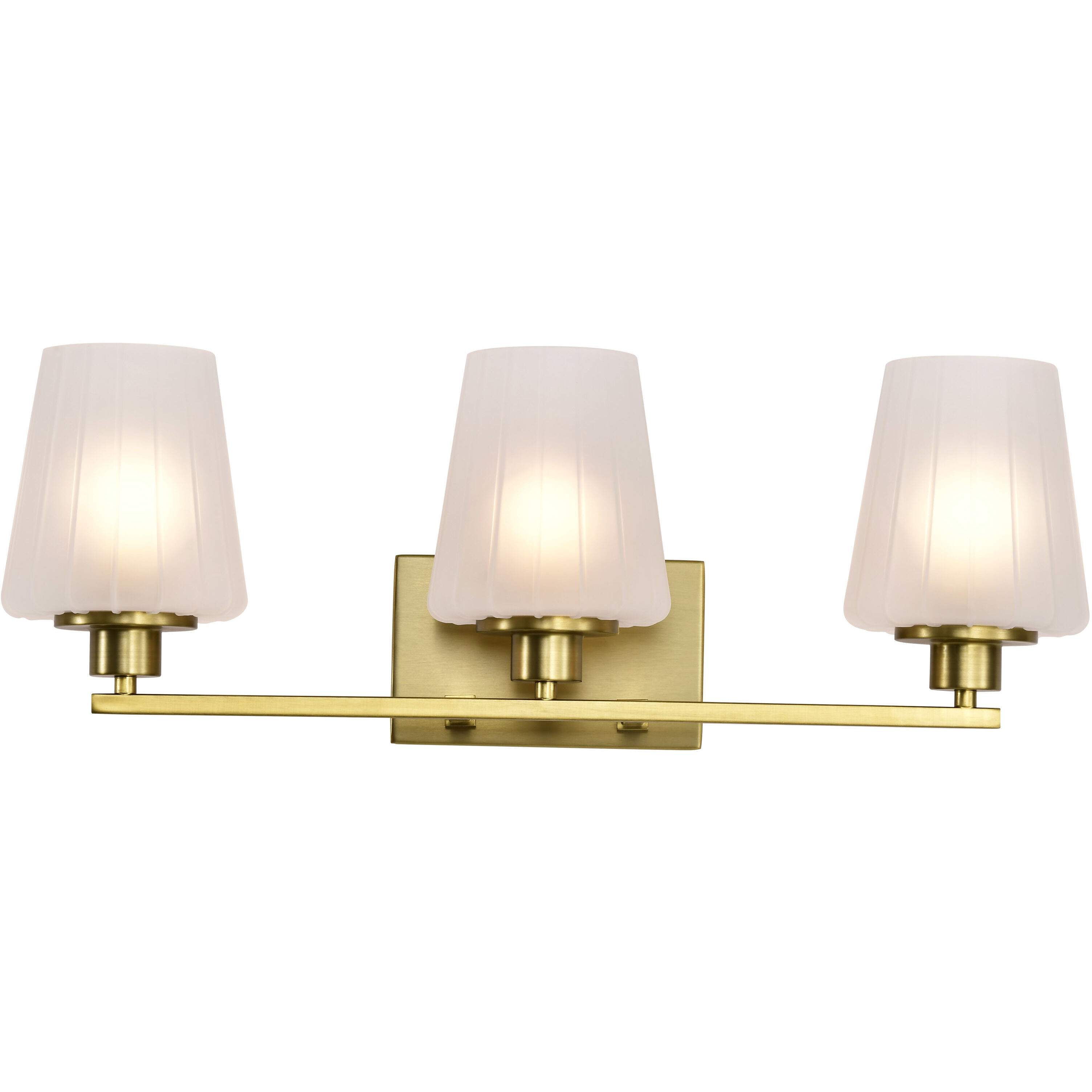 Lune 24 inch Vintage Brass Vanity Wall Light