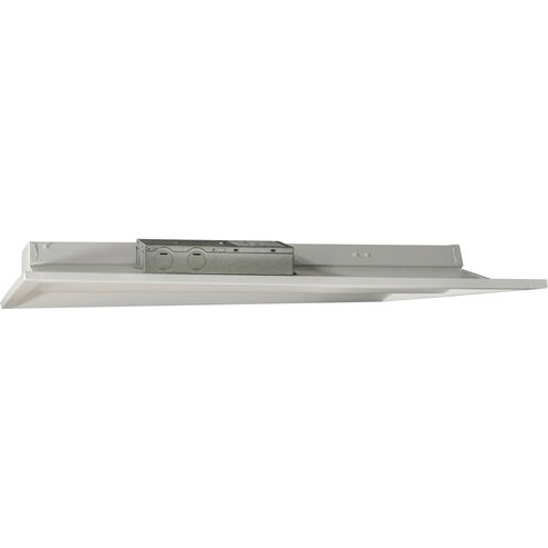 Brentwood LED 24 inch White Troffer Ceiling Light, Center Basket