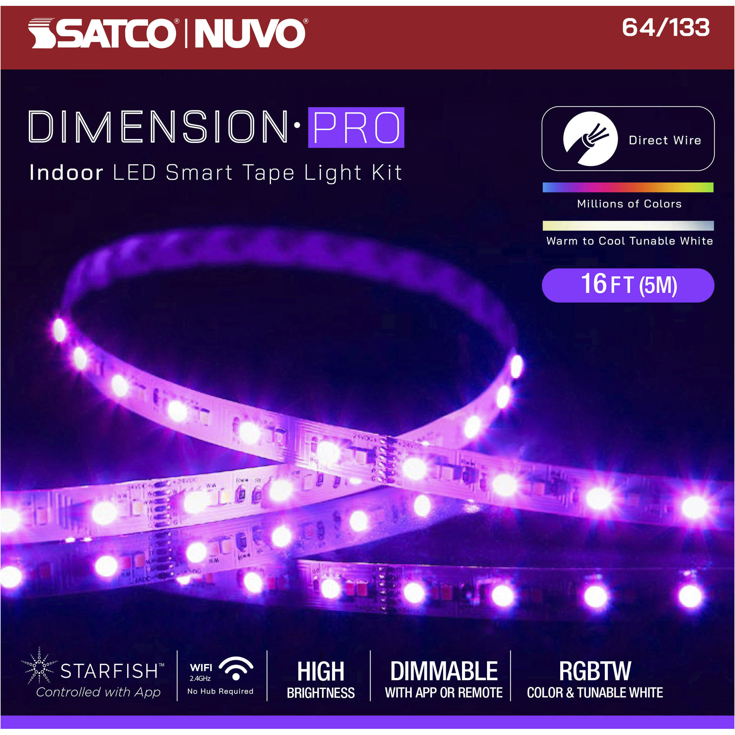 Dimension White 2700K 196.85 inch Tape Light