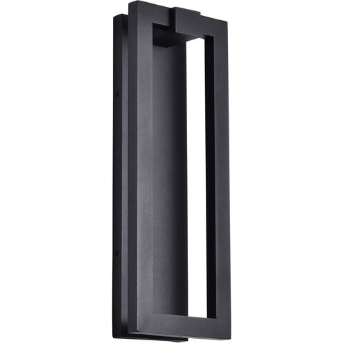 Crew LED 19.13 inch Sand Black Outdoor Wall Light