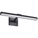 Hazel LED 24 inch Black Vanity Wall Light