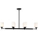 Solara 12 inch Matte Black Pendant Ceiling Light
