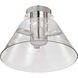 Edmond LED 13.63 inch Polished Nickel Semi Flush Mount Ceiling Light