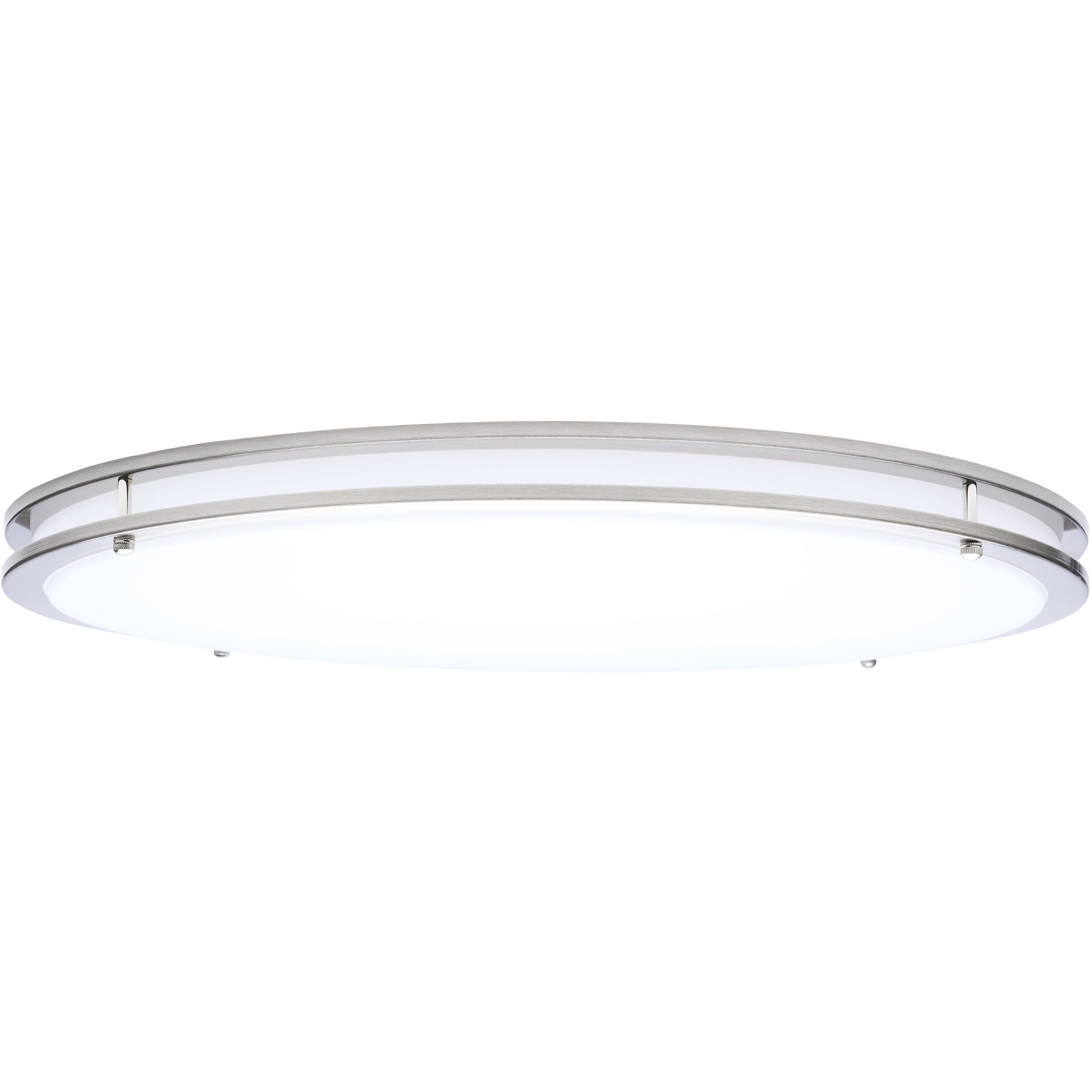 Glamour LED 23.62 inch Brushed Nickel Flush Mount Ceiling Light