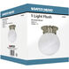 Brentwood 1 Light 6 inch Brushed Nickel Flush Mount Ceiling Light