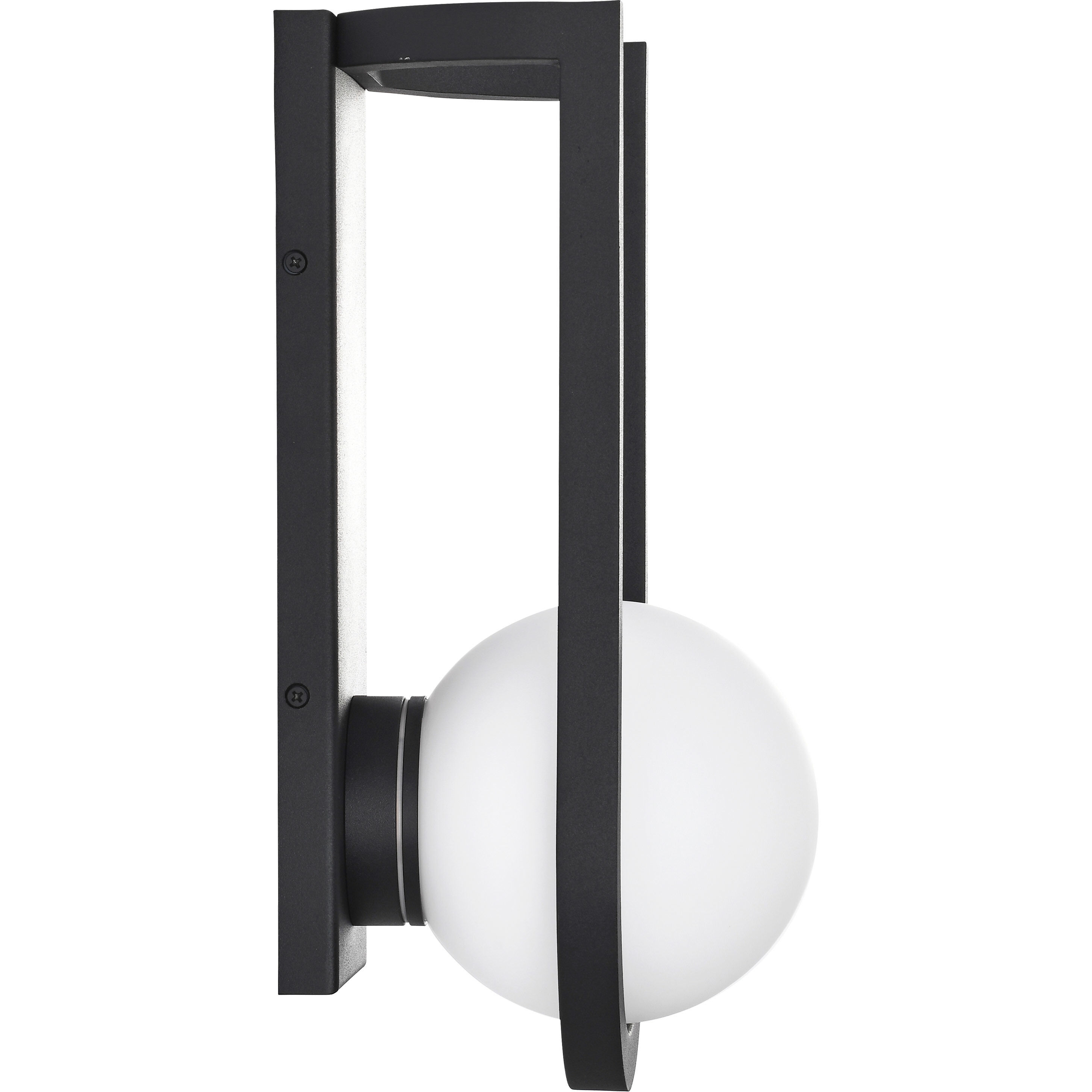 Cradle LED 15 inch Matte Black Outdoor Wall Sconce
