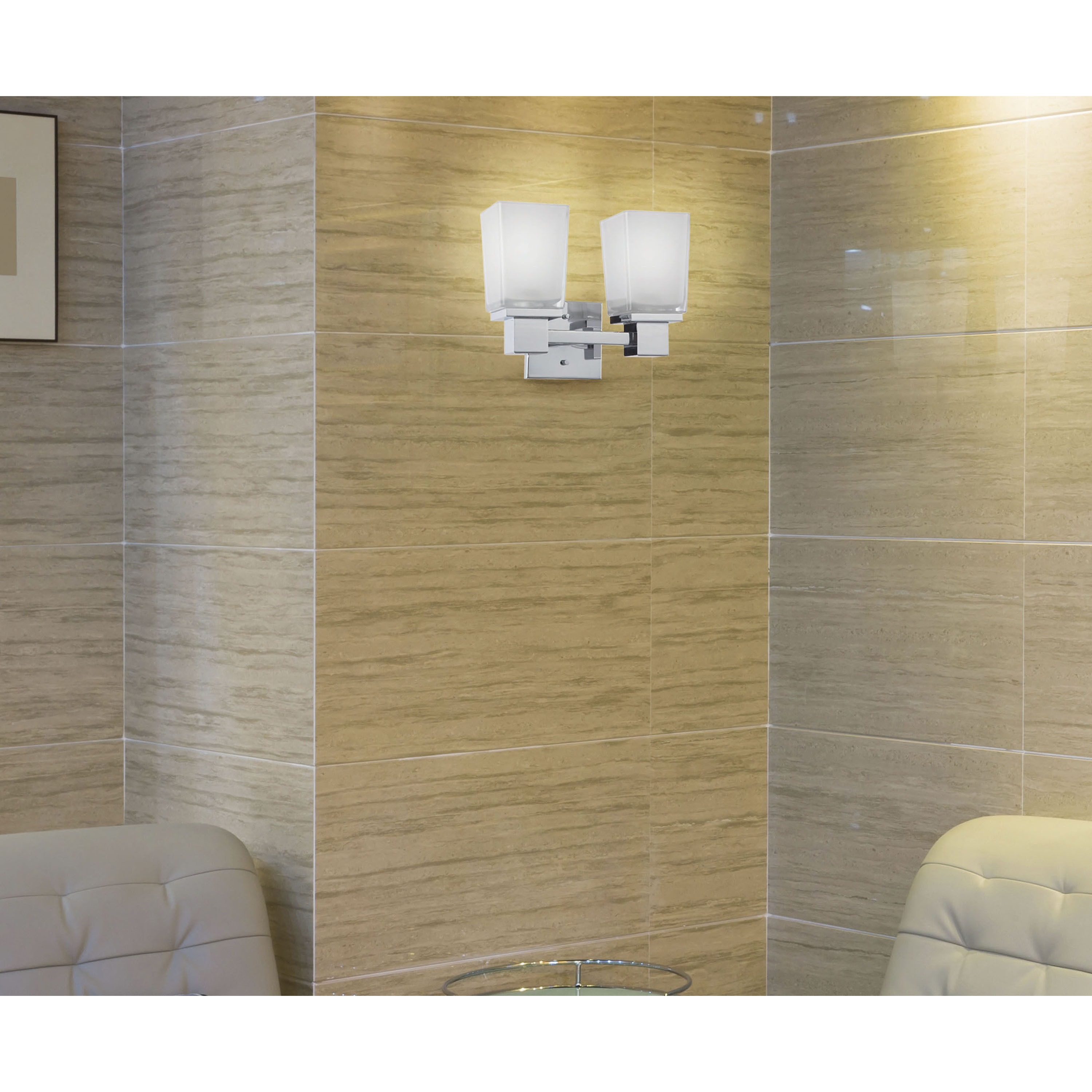 Parker 2 Light 11 inch Polished Chrome Vanity Light Wall Light