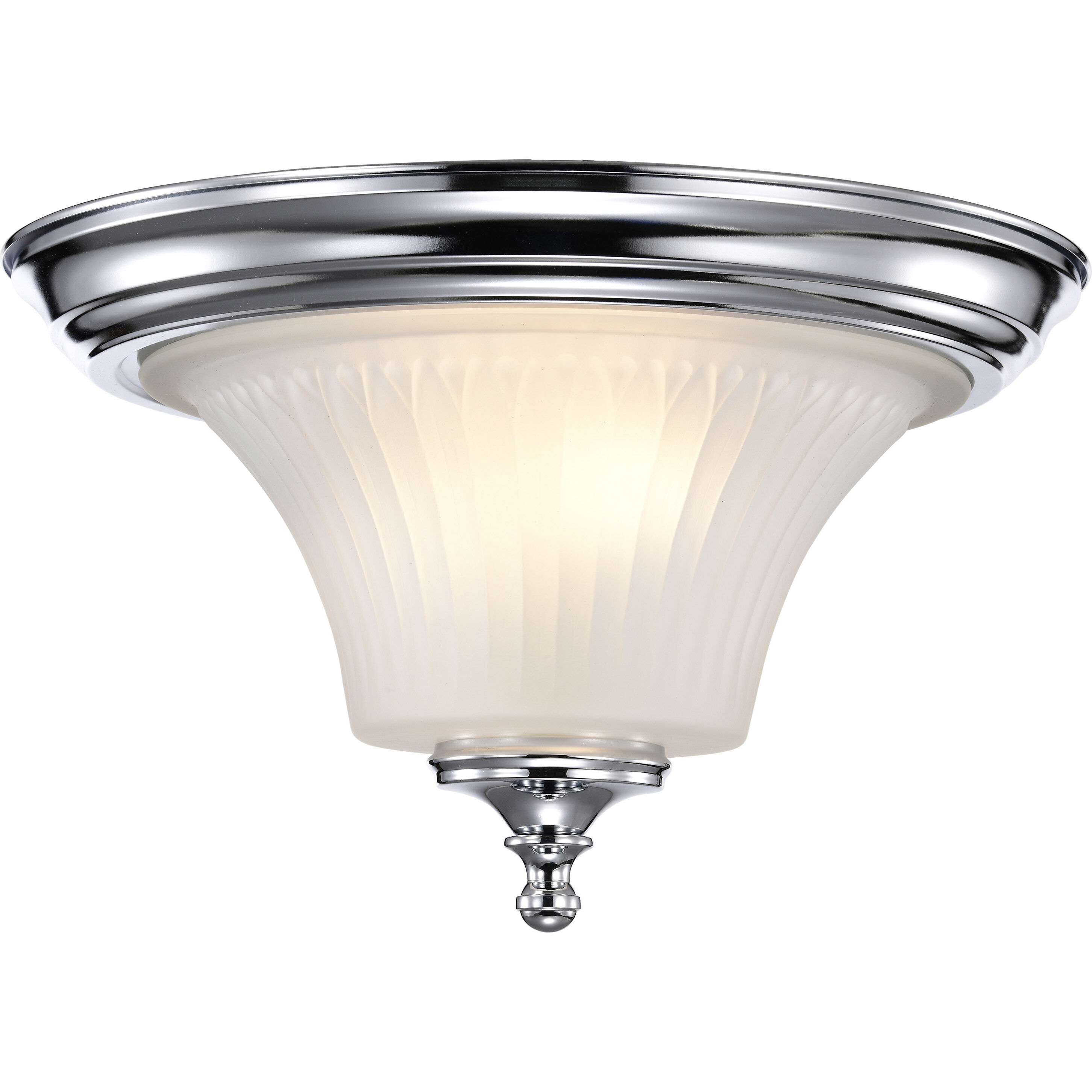 Teller 2 Light 13.25 inch Polished Chrome Flush Mount Ceiling Light