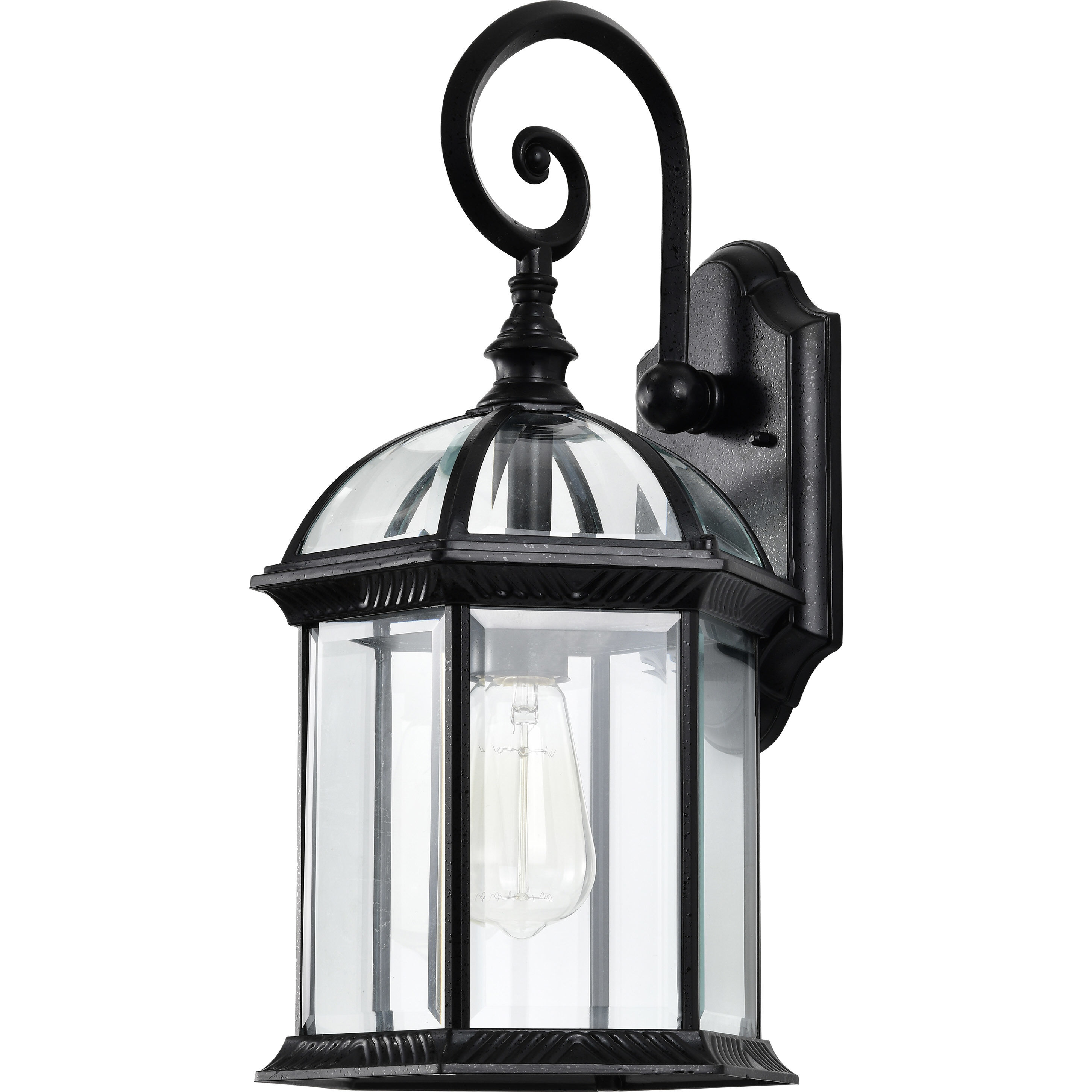 Boxwood 1 Light 19 inch Textured Black Outdoor Wall Lantern