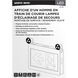 Running Man LED 14.84 inch White Exit & Emergency Ceiling Light