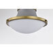 Lafayette 1 Light 14 inch Matte Gray Flush Mount Ceiling Light