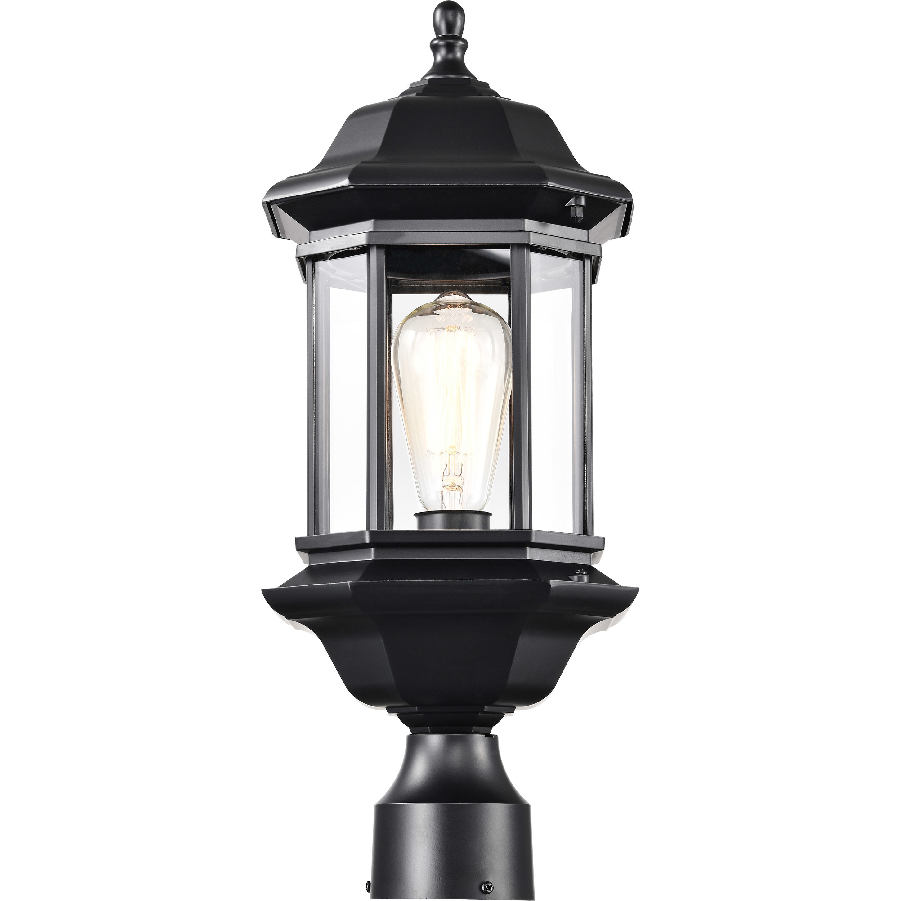 Hopkins 19 inch Matte Black Post Lantern, Large