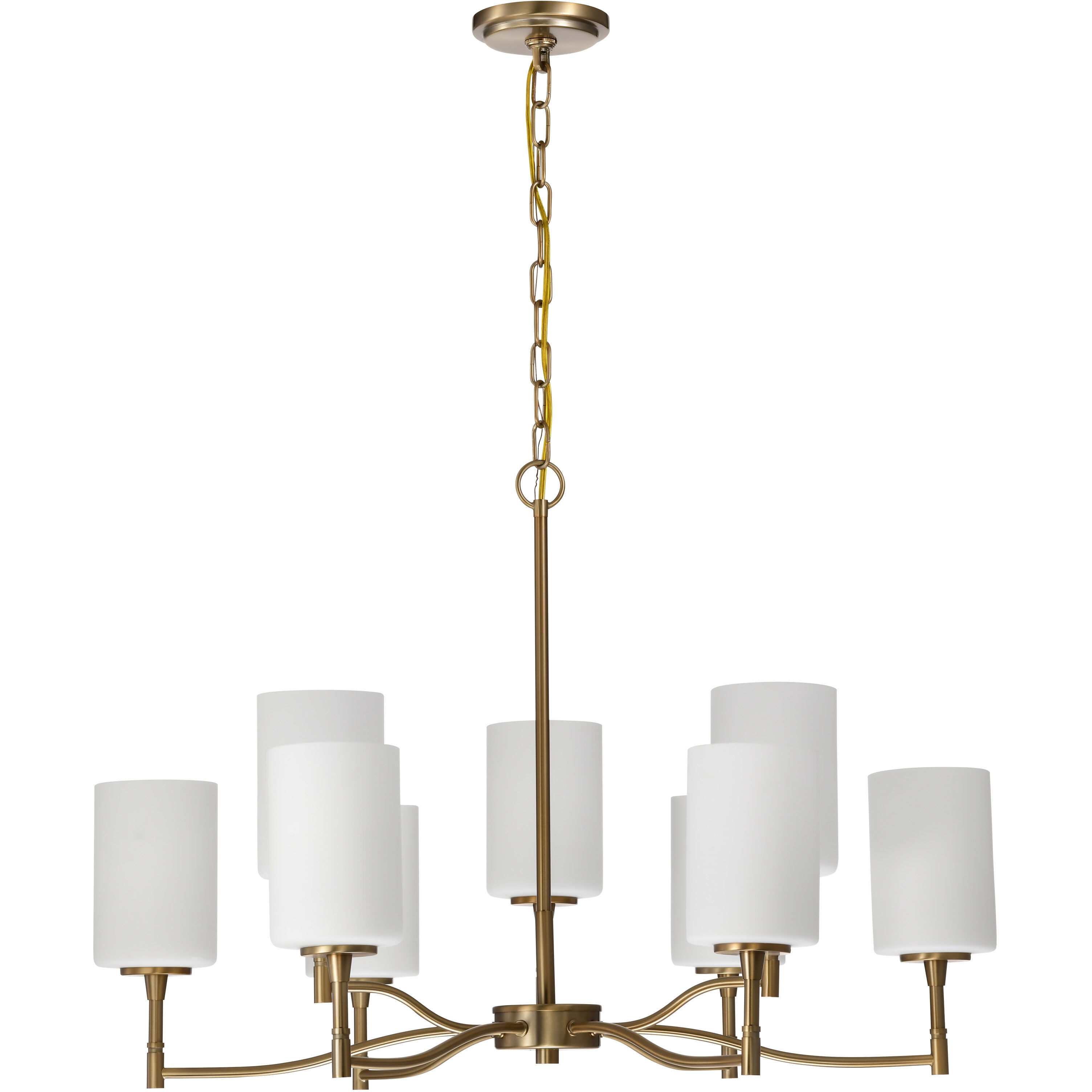 Liam 30 inch Burnished Brass Chandelier Ceiling Light