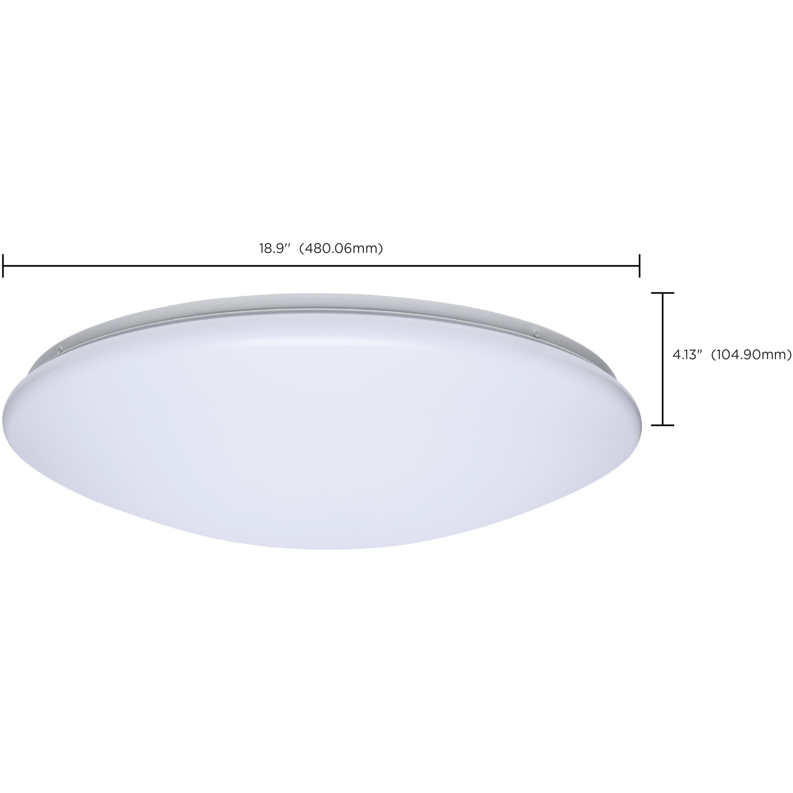 ColorQuick LED 18.9 inch White Flush Mount Ceiling Light