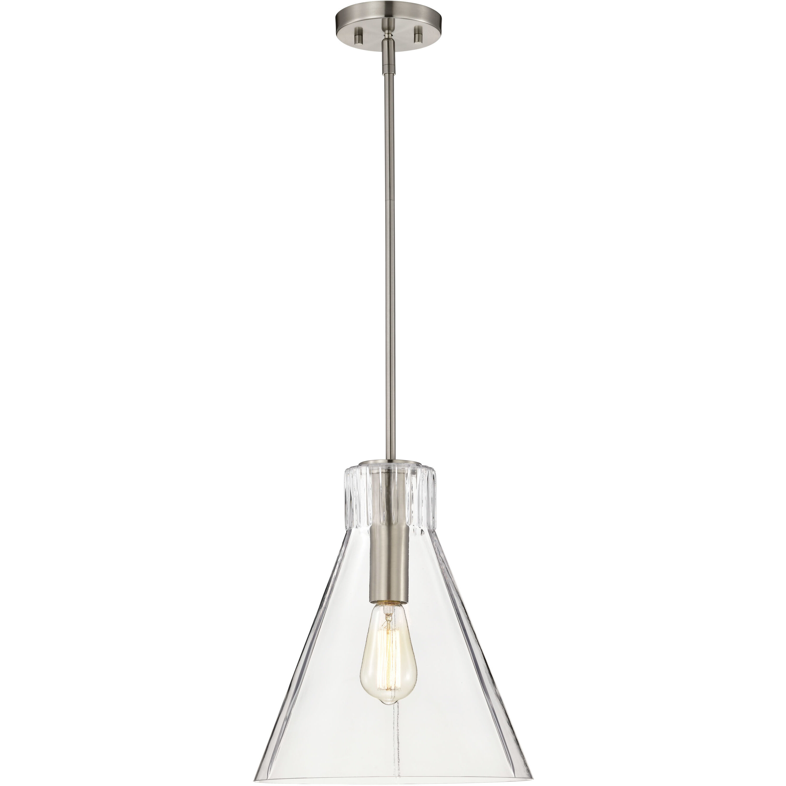 Gianna 12 inch Brushed Nickel Pendant Ceiling Light