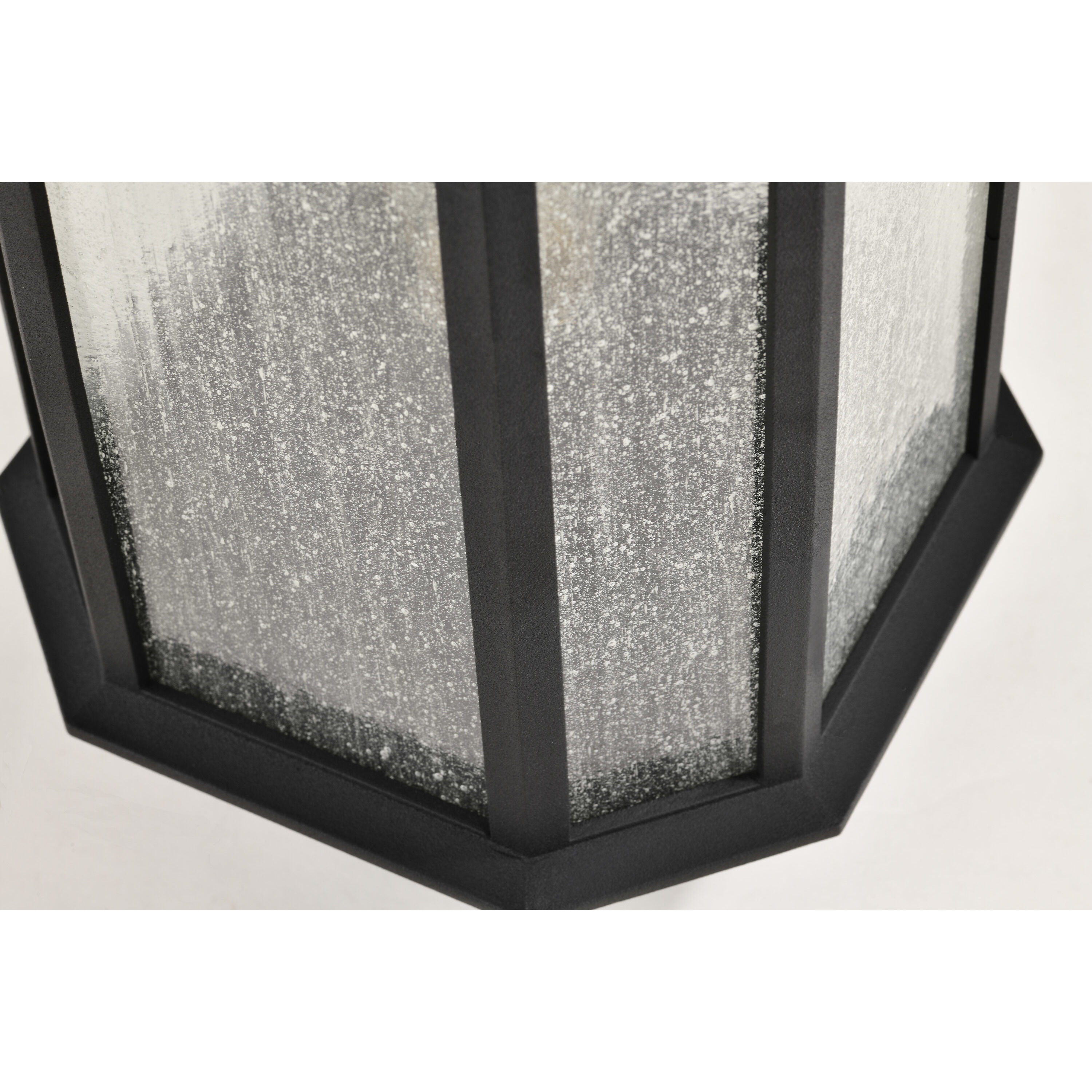 Raiden 18 inch Matte Black Post Lantern