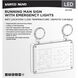 Running Man LED 13 inch White Exit & Emergency Ceiling Light