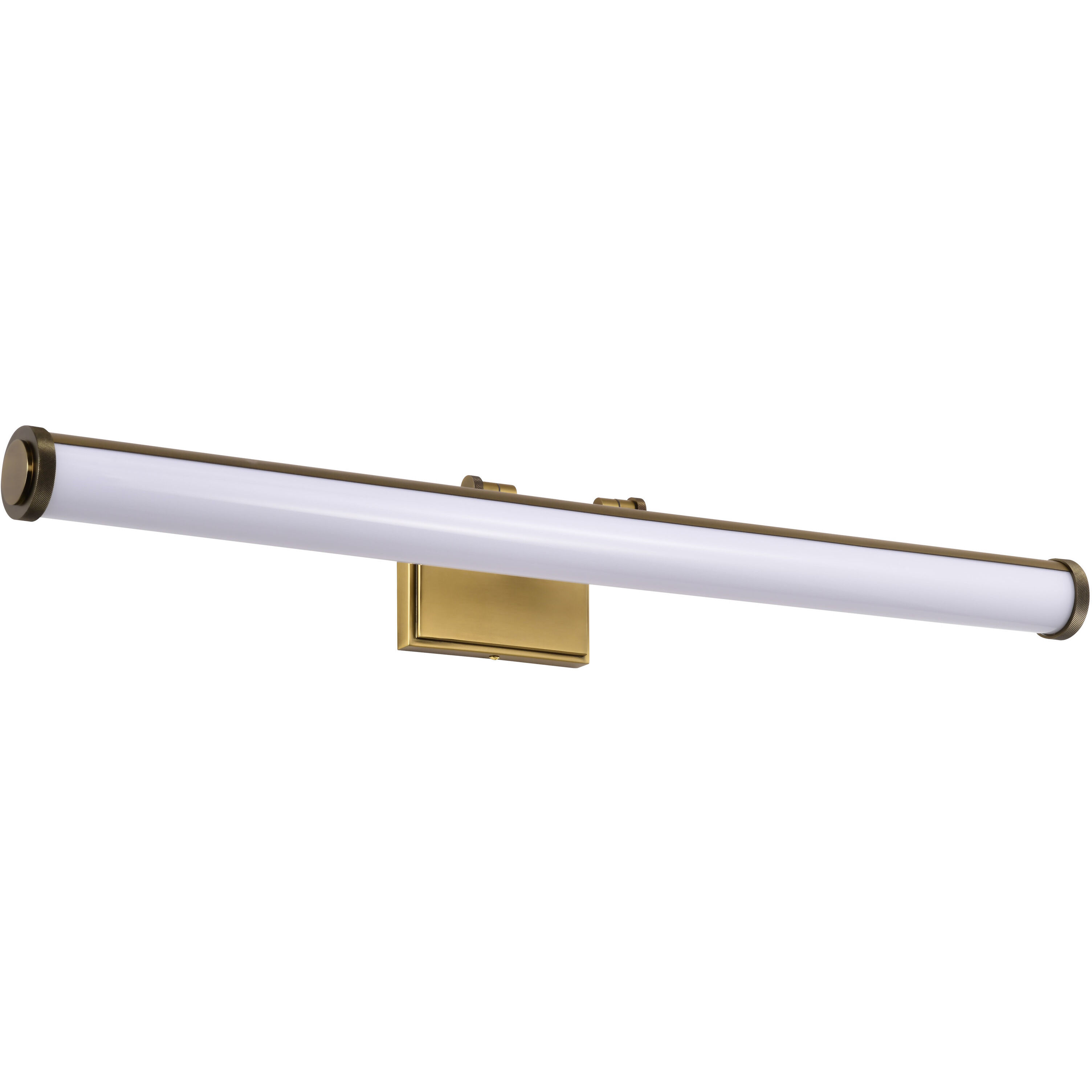 Cora LED 36 inch Vintage Brass Vanity Wall Light