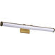 Cora LED 36 inch Vintage Brass Vanity Wall Light