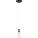 Vintage 1 Light 5 inch Rustic Bronze Pendant Ceiling Light