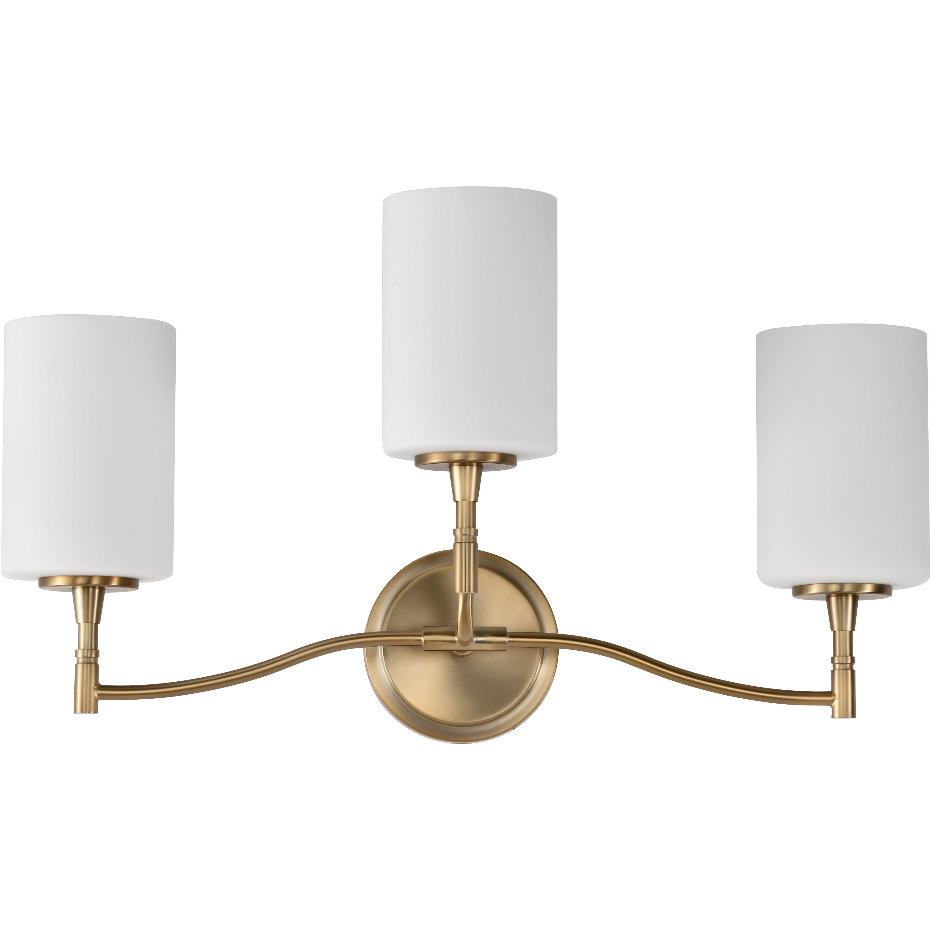 Liam 22 inch Burnished Brass Vanity Wall Light