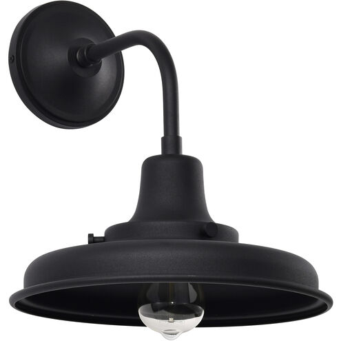 Morris 13.38 inch Black Outdoor Wall Light