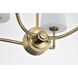 Cordello 4 Light 16 inch Vintage Brass Chandelier Ceiling Light