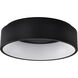 Orbit LED 17.75 inch Black Flush Mount Ceiling Light